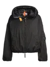 Parajumpers Hooded Drawstring Jacket In Black