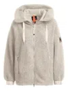 Parajumpers Hooded Fleece Jacket In Gray