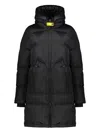 Parajumpers Hooded Logo-patch Down Jacket In Black