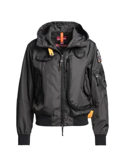 Parajumpers Hooded Multi-pocket Jacket In Black