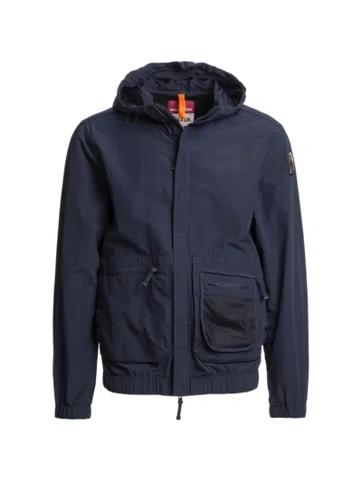 Parajumpers Hooded Multi-pocket Jacket In Blue
