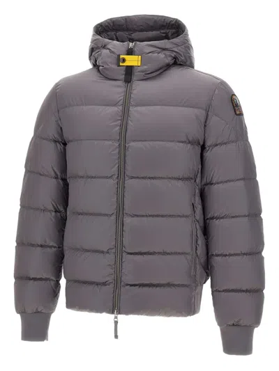 Parajumpers Hooded Padded Jacket In Gray