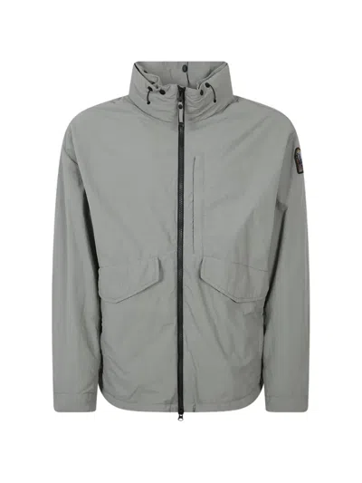 Parajumpers Hooded Padded Jacket In Gray