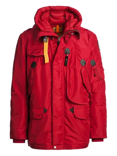 Parajumpers Hooded Padded Jacket In Red