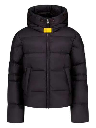 Parajumpers Hooded Puffer Jacket In Black