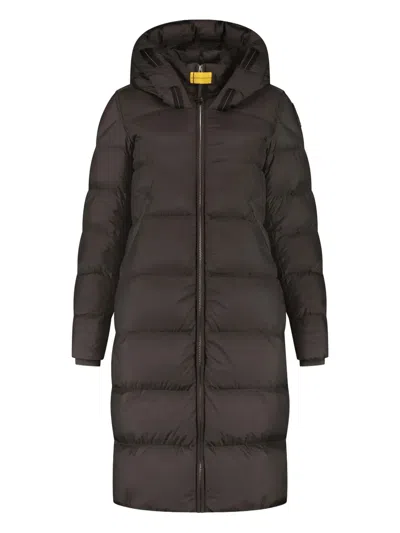 Parajumpers Kids' Hooded Puffer Jacket In Brown