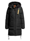 Parajumpers Hooded Quilted Coat In Black