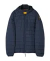 Parajumpers Hooded Quilted Down Jacket In Black