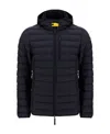 Parajumpers Last Minute Mens Hooded Down Padded Jacket In Black