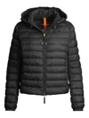 Parajumpers Hooded Quilted Jacket In Black
