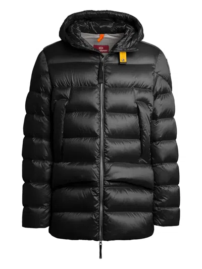 Parajumpers Hooded Quilted Jacket In Black