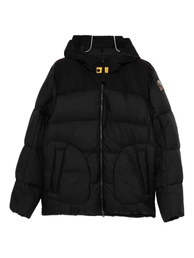 Parajumpers Hooded Quilted Jacket In Black