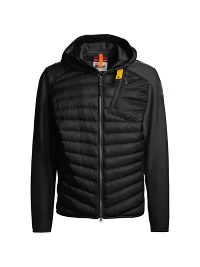 Parajumpers Hooded Quilted Jacket In Black