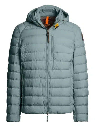 Parajumpers Hooded Quilted Jacket In Blue