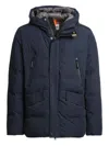 Parajumpers Hooded Quilted Jacket In Blue