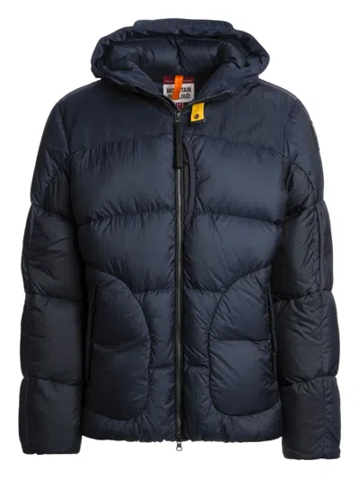 Parajumpers Hooded Quilted Jacket In Blue