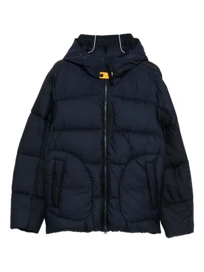 Parajumpers Hooded Quilted Jacket In Blue