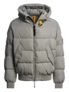 Parajumpers Hooded Quilted Jacket In Gray