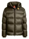 Parajumpers Hooded Quilted Jacket In Green