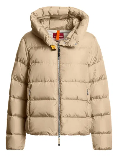 Parajumpers Hooded Quilted Jacket In Neutral