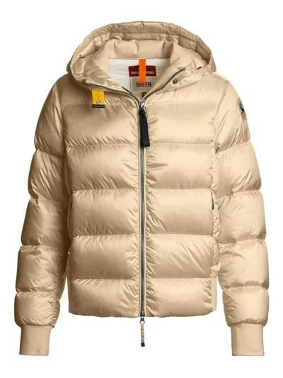 Parajumpers Hooded Quilted Jacket In Neutral