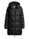Parajumpers Hooded Quilted Puffer Coat In Black