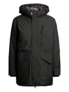 Parajumpers Hooded Zip-fastening Parka In Black