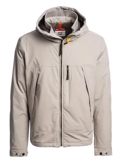 Parajumpers Hooded Zip-front Jacket In White