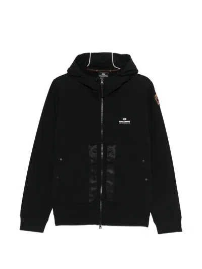 Parajumpers Hooded Zip Sweater In Black