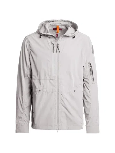 Parajumpers Hooded Zip-up Jacket In Gray