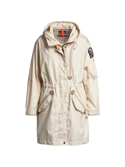 Parajumpers Hooded Zip-up Raincoat In Neutral