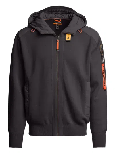 Parajumpers Hooded Zip-up Sweater In Gray