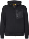 Parajumpers Quilted-panel Hooded Jacket In Black