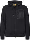 Parajumpers Quilted-panel Hooded Jacket In Black
