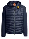 Parajumpers Slim Fit Quilted Hooded Jacket Nolan In Blue