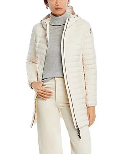 Parajumpers Irene Hooded Down Puffer Coat In Moonbeam