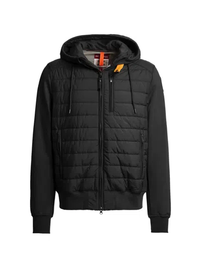 Parajumpers Ivor Quilted Hooded Jacket In Black