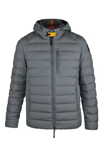 Parajumpers Quilted Hooded Jacket In Gray