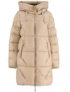 Parajumpers Janet Hooded Zipper Down Jacket In Sun Kissed