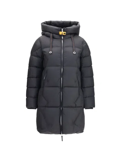 Parajumpers Black Goose Down Full-length Jacket In Gray