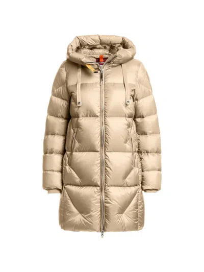 Parajumpers Janet Hooded Coat In Neutral