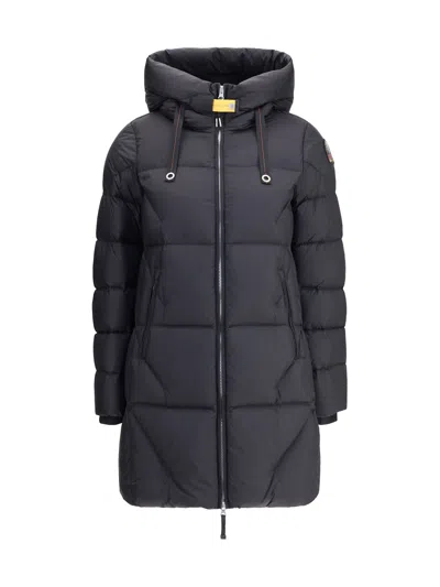 Parajumpers Janet Hooded Down Jacket In Black