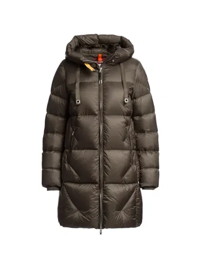 Parajumpers Janet Hooded Down Jacket In Gray