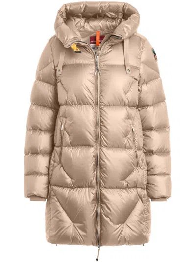 Parajumpers Janet Parka Coat In Beige