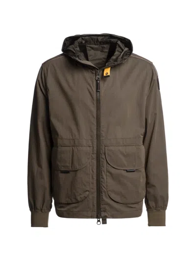 Parajumpers Jonas Hooded Pocketed Jacket In Brown