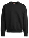 Parajumpers Crewneck Sweatshirt With Diagonal Back Structure In Black