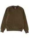Parajumpers Ribbed Hem Long Sleeve Crew Neck Sweater In Brown