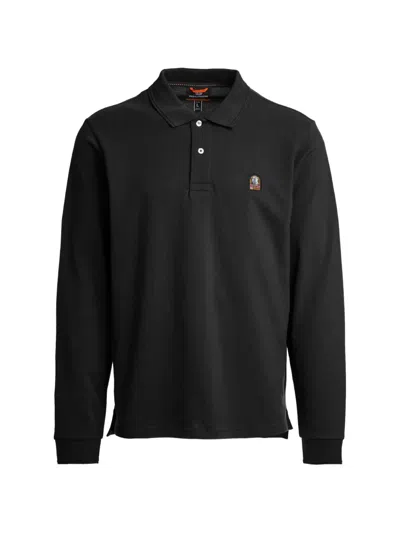 Parajumpers Kerrobert Long-sleeve Polo Shirt In Red