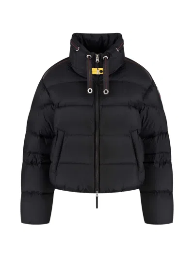 Parajumpers Killin Quilted Drawstring-neck Jacket In Black