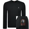 Parajumpers Kip Long Sleeve T Shirt Black In Black